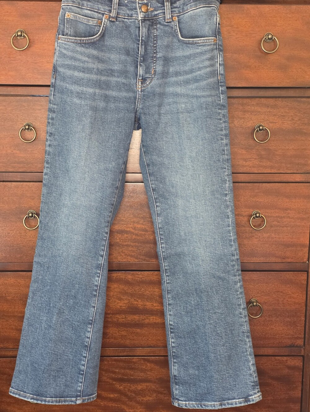 Madewell Blue Denim Jeans — The Vintage Flare Crop Jean (NWT)